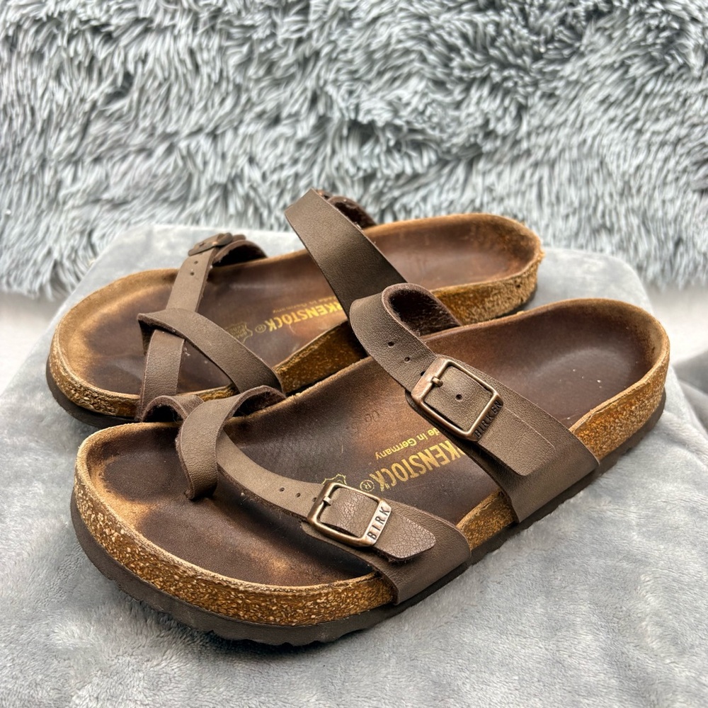 Birkenstock Sandals Shoes Womens Size 7 Mens Size 5 Brown EUR 38 Bircks